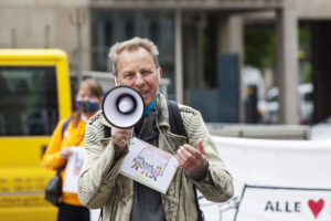 Joachim Barloschky vom Bündnis Menschenrecht auf Wohnen