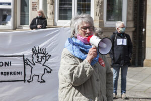 Jutta Schneider vom Arbeitskreis Bremer Protest